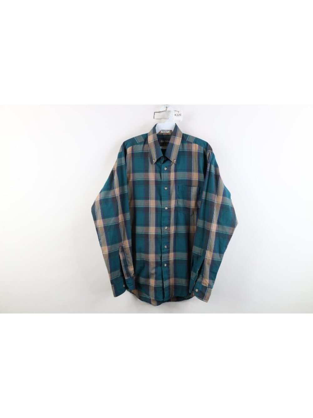 Vtg 80s 90s Egon Von Furstenberg Mens M Single Needle Collared Button Down Shirt